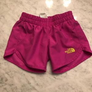 The North Face hot pink shorts